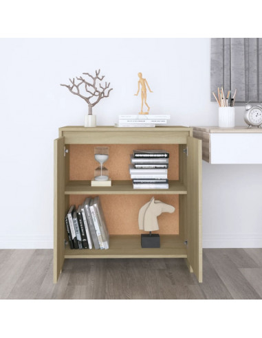 Credenza Rovere Sonoma 70x41x75 cm in Legno Multistrato