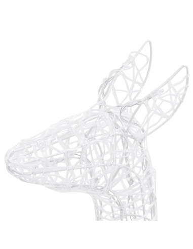 Famiglia di Renne di Natale 300 LED Bianco Freddo in Acrilico