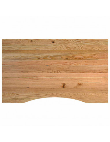 Banco Lavoro Marrone Chiaro 100x60x(71,5-98) cm Legno di Rovere