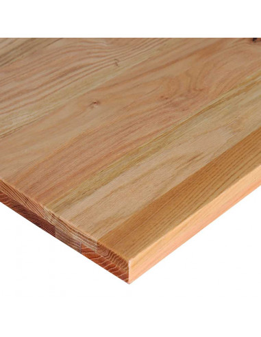 Banco Lavoro Marrone Chiaro 100x60x(71,5-98) cm Legno di Rovere