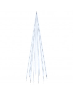 Albero di Natale Pennone Bianco Freddo 732 LED 500 cm 2