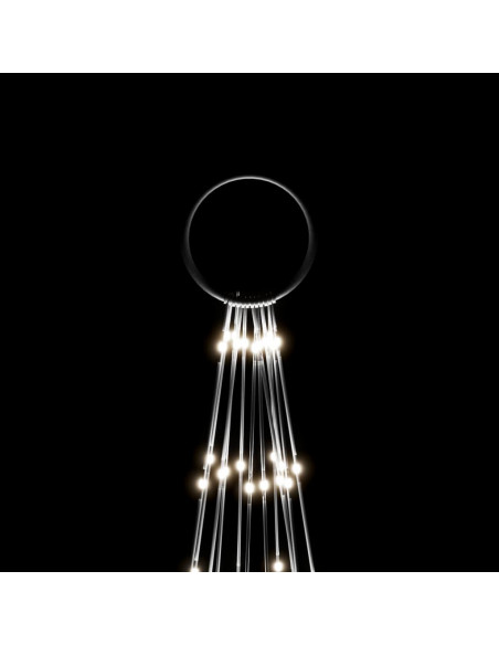 Albero di Natale Pennone Bianco Freddo 732 LED 500 cm