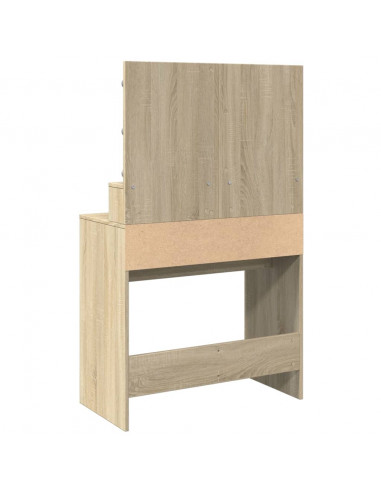 Toeletta con LED Rovere Sonoma 80x41x134,5 cm