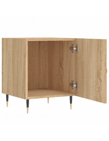 Comodini 2 pz Rovere Sonoma 40x40x50 cm in Legno Multistrato