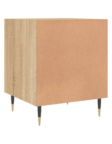 Comodini 2 pz Rovere Sonoma 40x40x50 cm in Legno Multistrato
