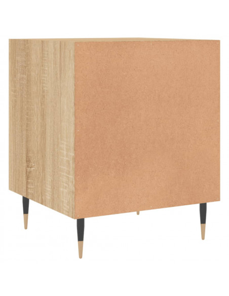 Comodini 2 pz Rovere Sonoma 40x40x50 cm in Legno Multistrato