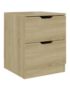 Comodino Rovere Sonoma 40x40x50 cm in Legno Multistrato 2