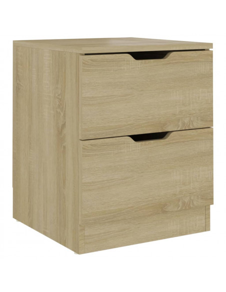 Comodino Rovere Sonoma 40x40x50 cm in Legno Multistrato