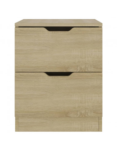 Comodino Rovere Sonoma 40x40x50 cm in Legno Multistrato