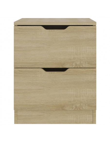 Comodino Rovere Sonoma 40x40x50 cm in Legno Multistrato