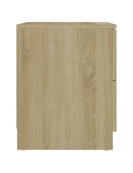 Comodino Rovere Sonoma 40x40x50 cm in Legno Multistrato