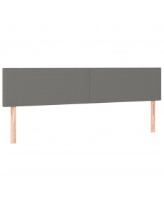 Giroletto a Molle con Materasso Grigio Scuro 180x200 cm Tessuto 2