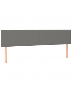 Giroletto a Molle con Materasso Grigio Scuro 180x200 cm Tessuto 2