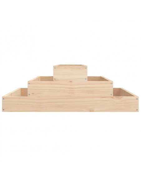 Fioriera 80x80x27 cm in Legno Massello di Pino