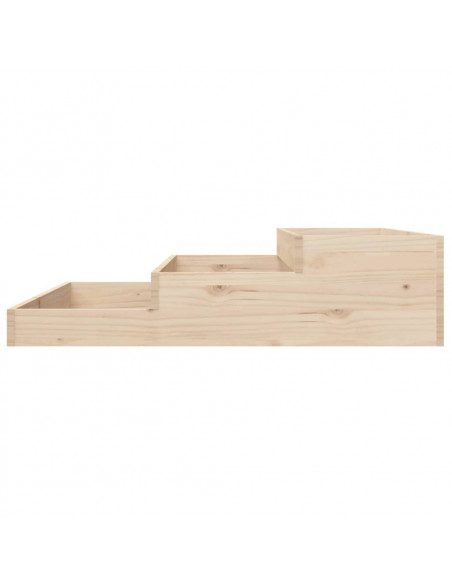 Fioriera 107x107x27 cm in Legno Massello di Pino