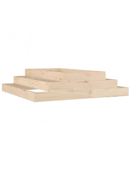 Fioriera 110x110x27 cm in Legno Massello di Pino