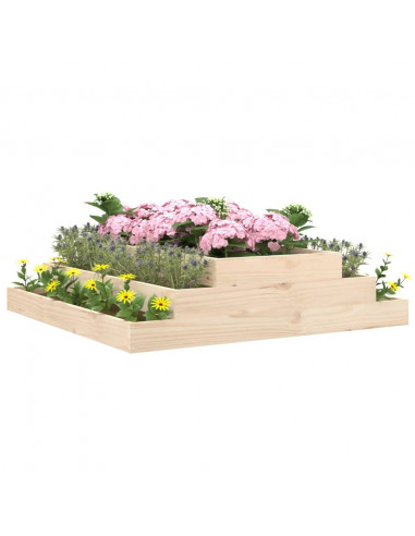 Fioriera 110x110x27 cm in Legno Massello di Pino