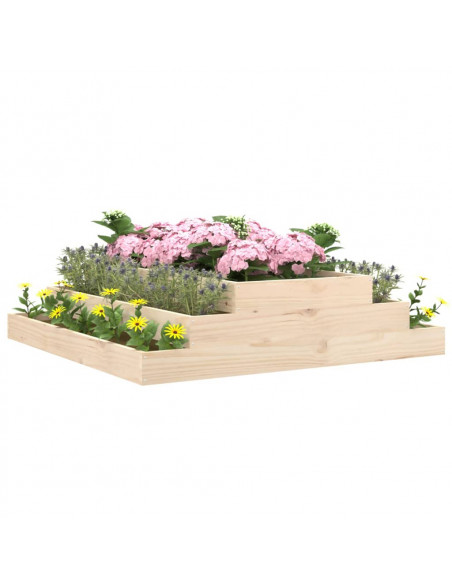 Fioriera 110x110x27 cm in Legno Massello di Pino