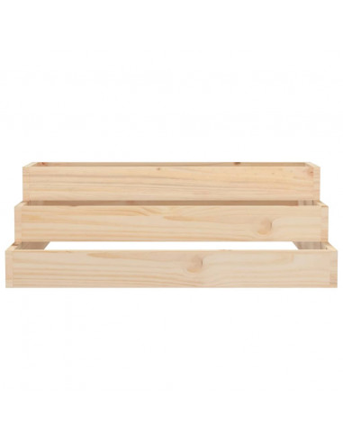 Fioriera 80x80x27 cm in Legno Massello di Pino