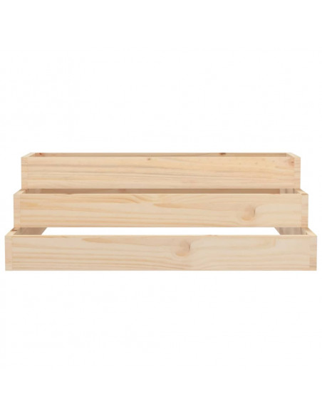 Fioriera 80x80x27 cm in Legno Massello di Pino