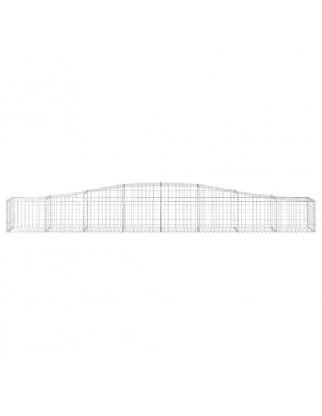 Cesto Gabbione ad Arco 400x50x40/60 cm Ferro Zincato