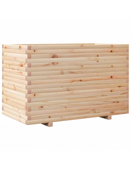 Fioriera da Giardino 110x60x72 cm in Legno Massello di Pino
