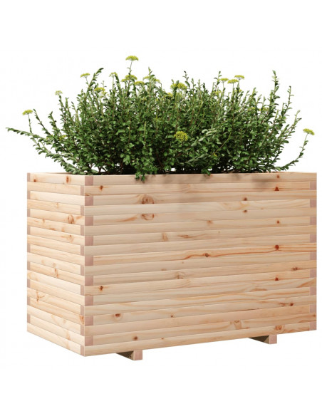 Fioriera da Giardino 110x60x72 cm in Legno Massello di Pino