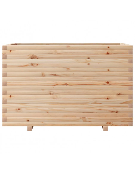 Fioriera da Giardino 110x60x72 cm in Legno Massello di Pino