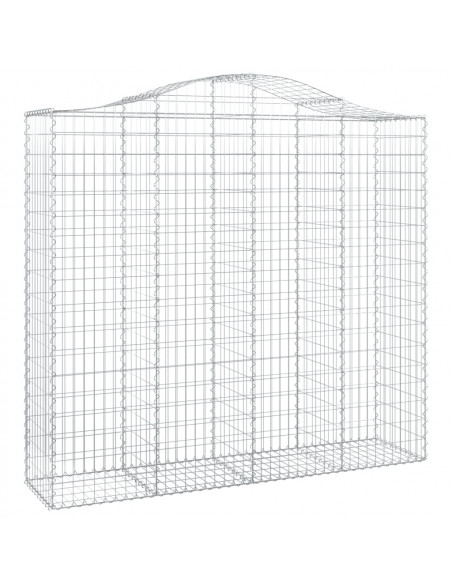 Cesti Gabbioni ad Arco 14 pz 200x50x180/200 cm Ferro Zincato