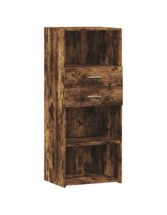 Credenza Rovere Fumo 50x42,5x124 cm in Legno Multistrato 2