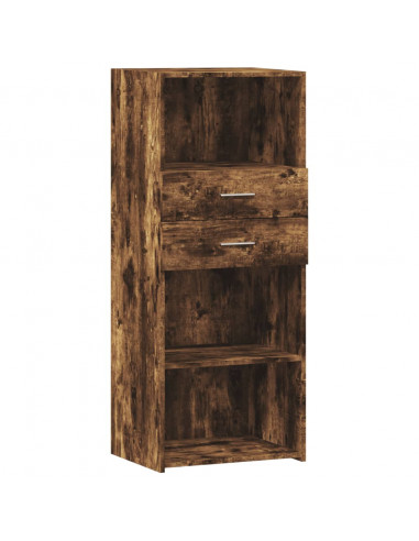 Credenza Rovere Fumo 50x42,5x124 cm in Legno Multistrato