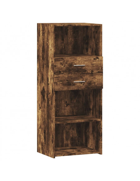 Credenza Rovere Fumo 50x42,5x124 cm in Legno Multistrato
