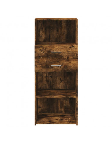 Credenza Rovere Fumo 50x42,5x124 cm in Legno Multistrato