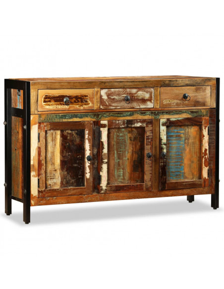 Credenza in Legno Massello di Recupero 120x35x76 cm