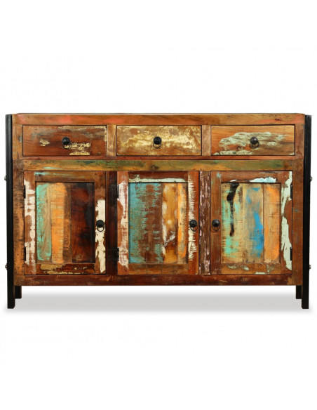 Credenza in Legno Massello di Recupero 120x35x76 cm