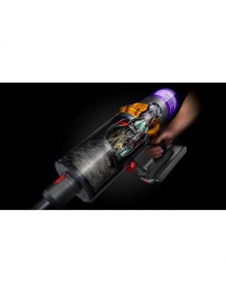 Dyson V15 Detect Absolute aspirapolvere senza filo Nichel, Giallo Senza sacchetto