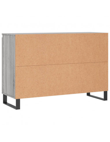 Credenza Grigio Sonoma 104x35x70 cm in Legno Multistrato