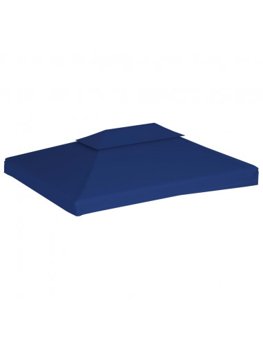 Copertura Superiore per Gazebo a 2 Strati 310 g/m² 4x3 m Blu