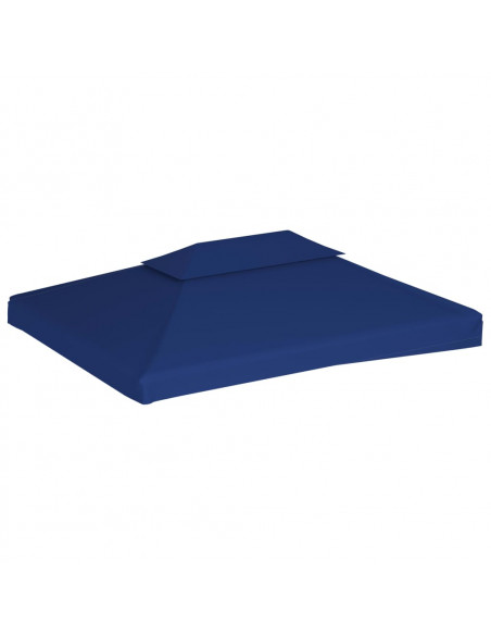 Copertura Superiore per Gazebo a 2 Strati 310 g/m² 4x3 m Blu