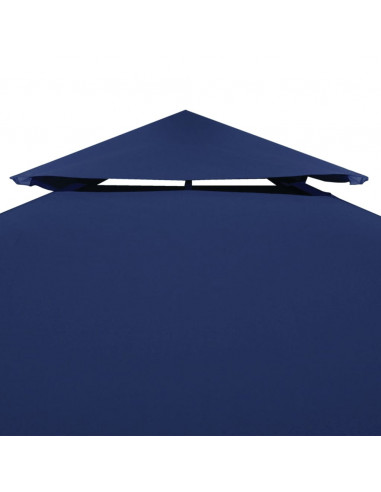 Copertura Superiore per Gazebo a 2 Strati 310 g/m² 4x3 m Blu