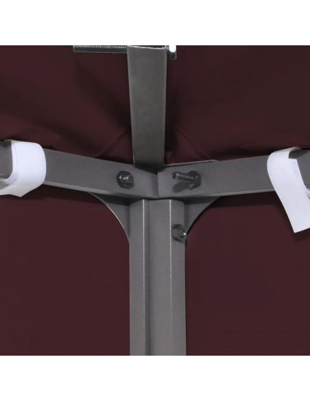 Copertura Superiore per Gazebo a 2 Strati 310g/m² 4x3m Bordeaux