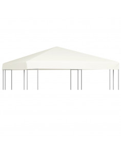 Copertura Superiore per Gazebo 310 g/m² 3x3 m Bianco Crema 2