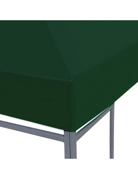 Copertura Superiore per Gazebo 310 g/m² 3x3 m Verde