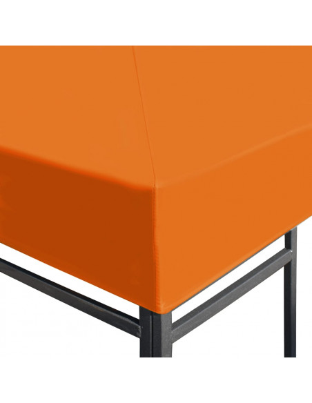 Copertura Superiore per Gazebo 310 g/m² 3x3 m Arancione