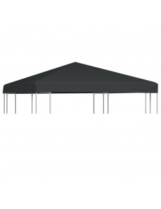 Copertura Superiore per Gazebo 310 g/m² 3x3 m Grigio 2