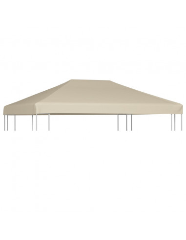 Copertura Superiore per Gazebo 310 g/m² 4x3m Beige