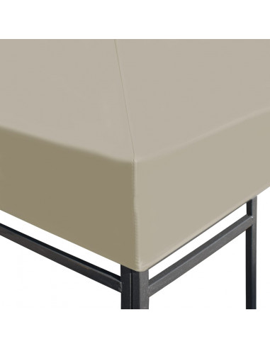 Copertura Superiore per Gazebo 310 g/m² 4x3m Beige