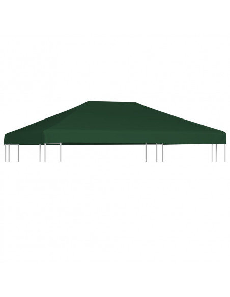 Copertura Superiore per Gazebo 310 g/m² 4x3m Verde
