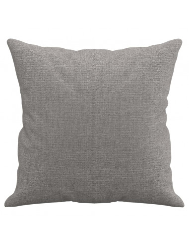 Cuscini Decorativi 2 pz Grigio Chiaro 40x40 cm in Tessuto