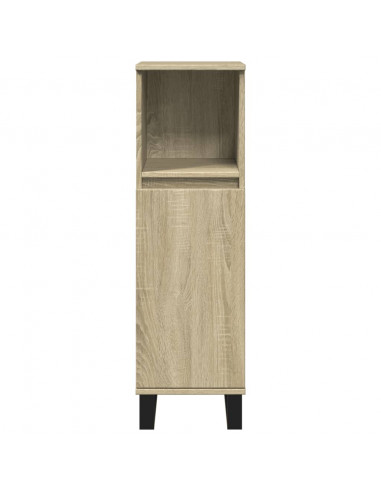 Armadietto da Bagno Rovere Sonoma 30x30x100cm Legno Multistrato